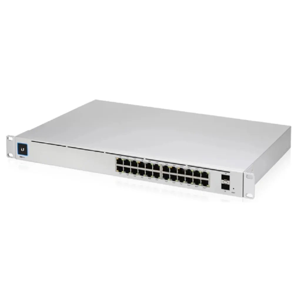 Switch PoE Ubiquiti UniFi Switch PRO cu 24 porturi Gigabit, 2xSFP+, managed, rackabil - USW-PRO-24-POE
